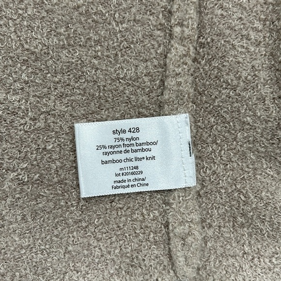 Barefoot Dreams Bamboo Chic Lite plush super soft long line open front cardigan - Picture 4 of 16